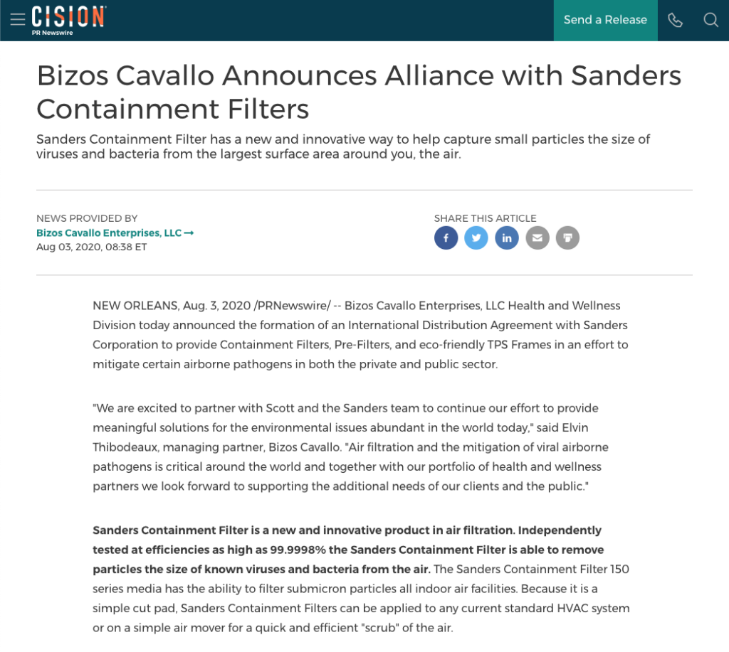 Sanders Filters